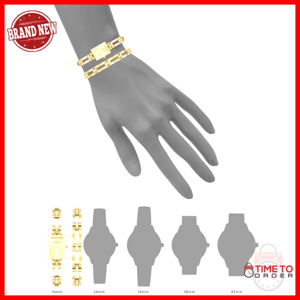 Gold Rectangular Watch Elegant Minimal Chic Adjus… - image 4